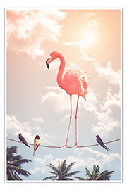 Juliste Flamingo and Friends