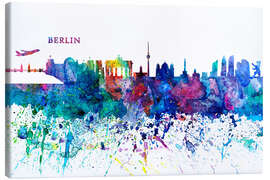 Canvas-taulu  Skyline BERLIN Colorful Silhouette PL - M. Bleichner