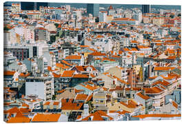 Canvas-taulu  Lisbon City Rooftops In Portugal - Radu Bercan