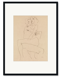 Kehystetty taidepainatus  Couple Embracing - Egon Schiele