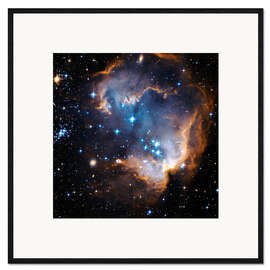 Kehystetty taidepainatus  Starbirth region NGC 602 - NASA