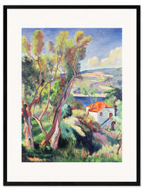 Kehystetty taidepainatus  Route to Villefranche - Henri Manguin