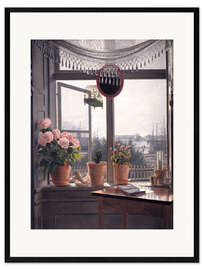 Kehystetty taidepainatus  View from the artist's window - Martinus Rørbye